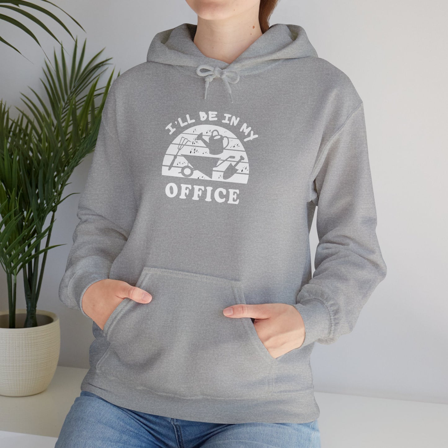 Hoodie — “I’ll Be In My Office” Cat Van Graphic Hoodie