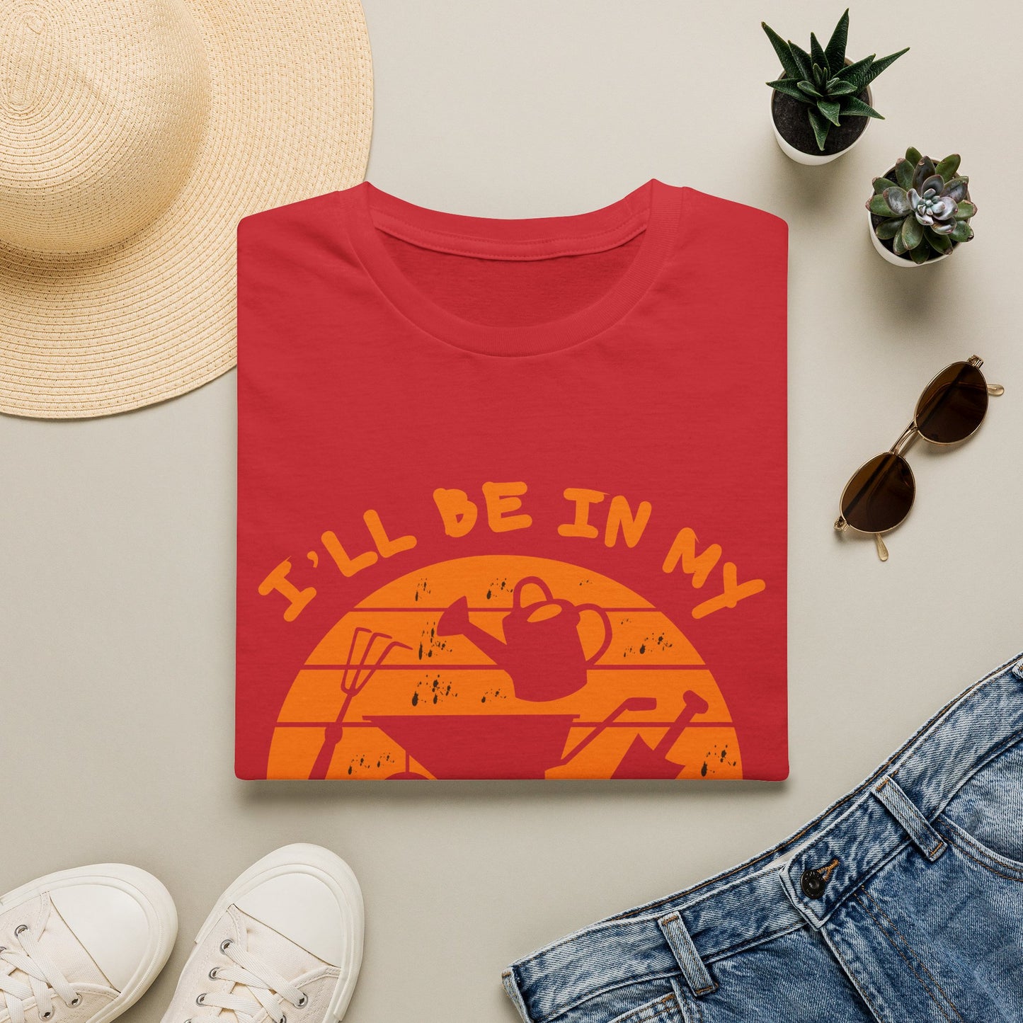 I'll Be In My Office T-Shirt — Funny Gardening Tee with Watering Can