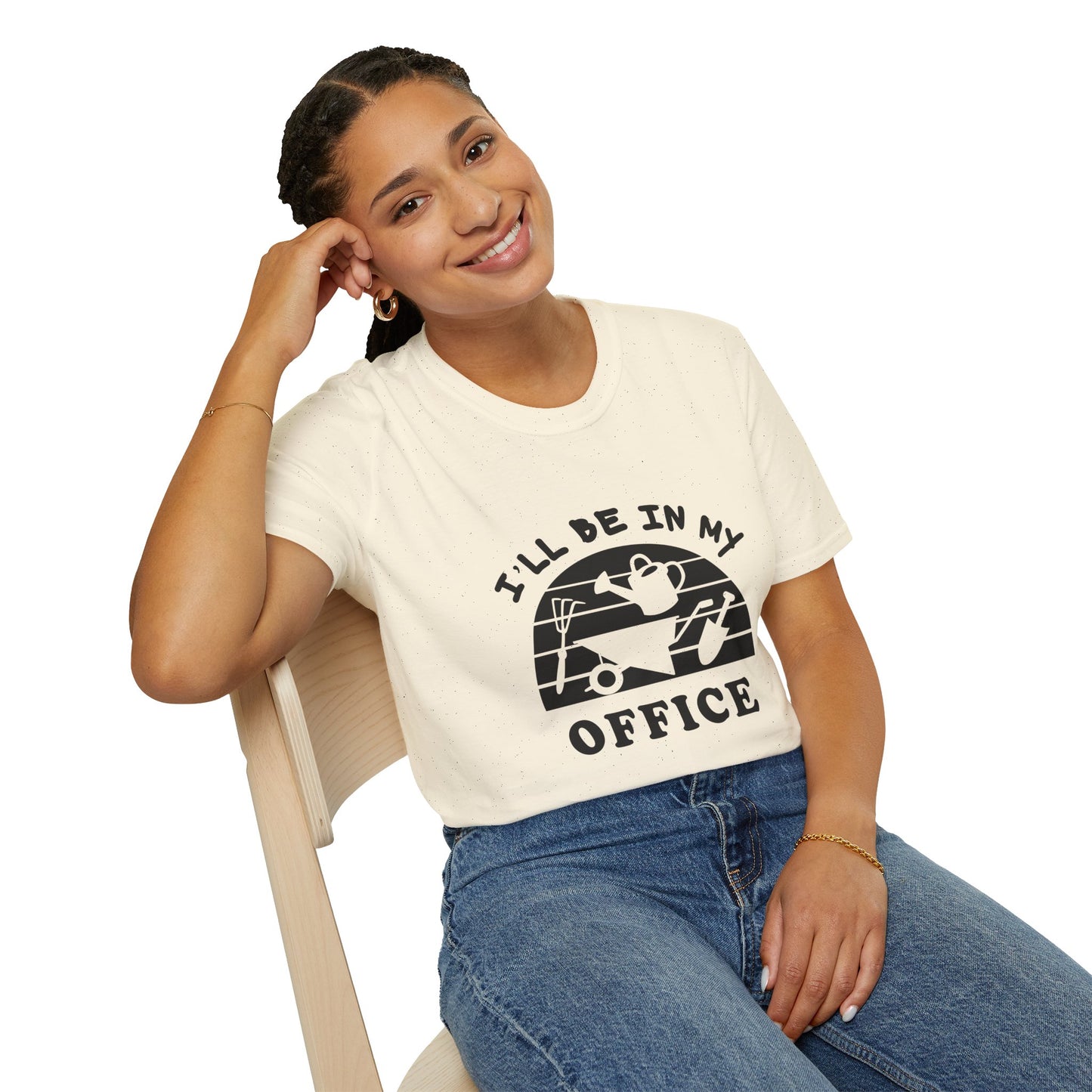 Garden Office T-Shirt — "I'll Be In My Office" Plant & Watering Can Tee