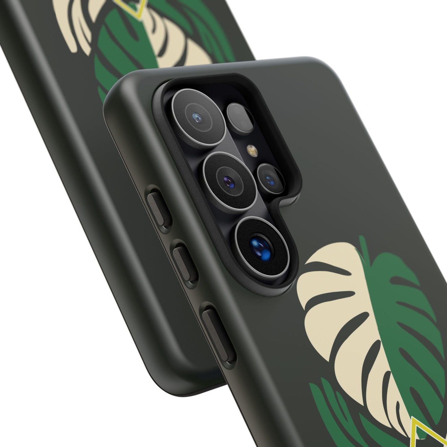 Phone Case — 'Droid Addict' Tropical Monstera Protective Case