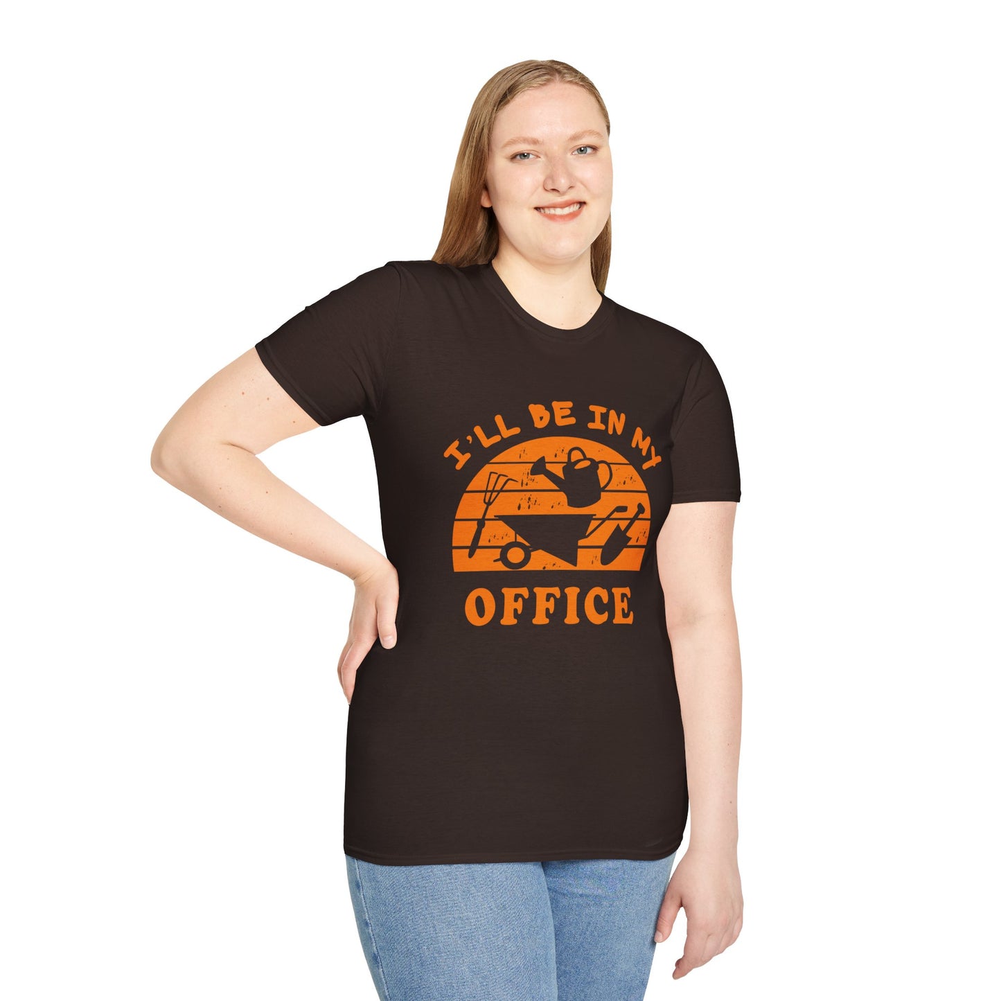I'll Be In My Office T-Shirt — Funny Gardening Tee with Watering Can