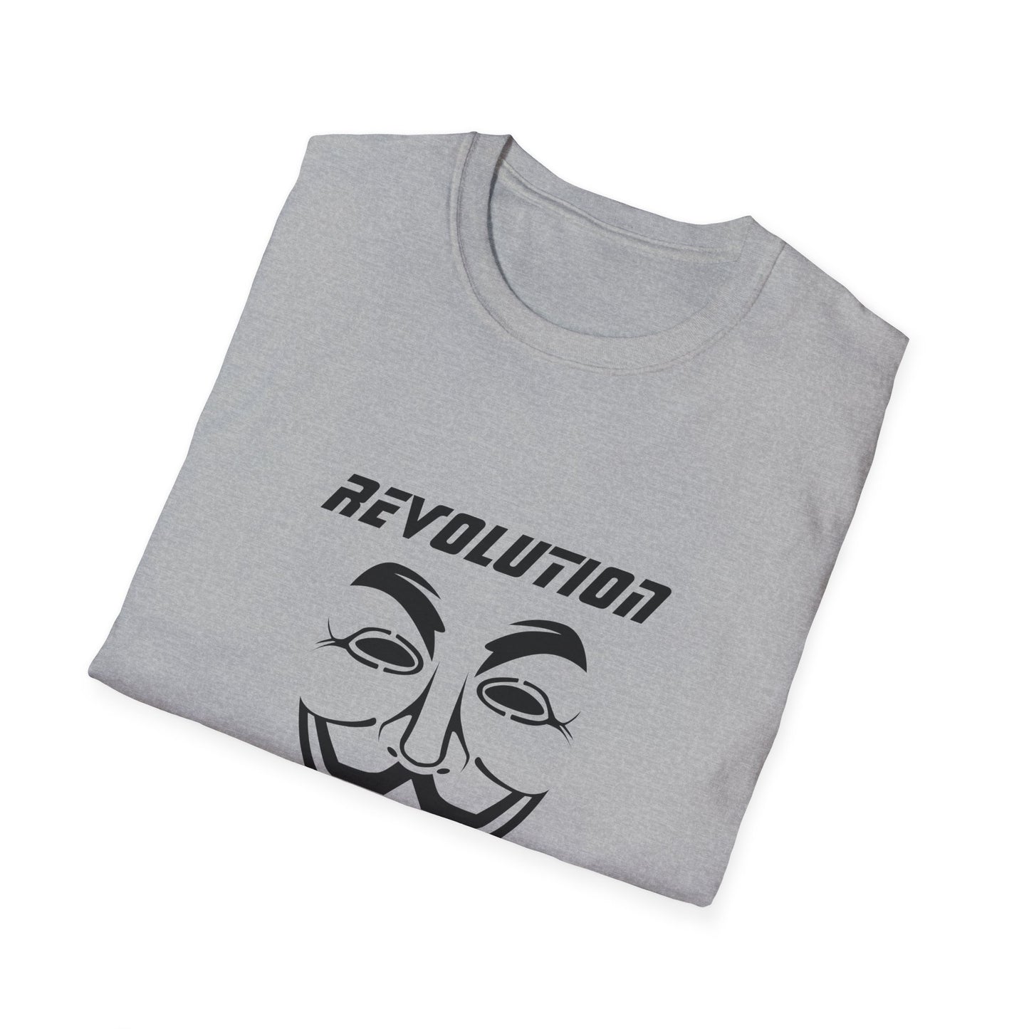 Revolution Is Coming T-Shirt — Guy Fawkes Mask Protest Tee