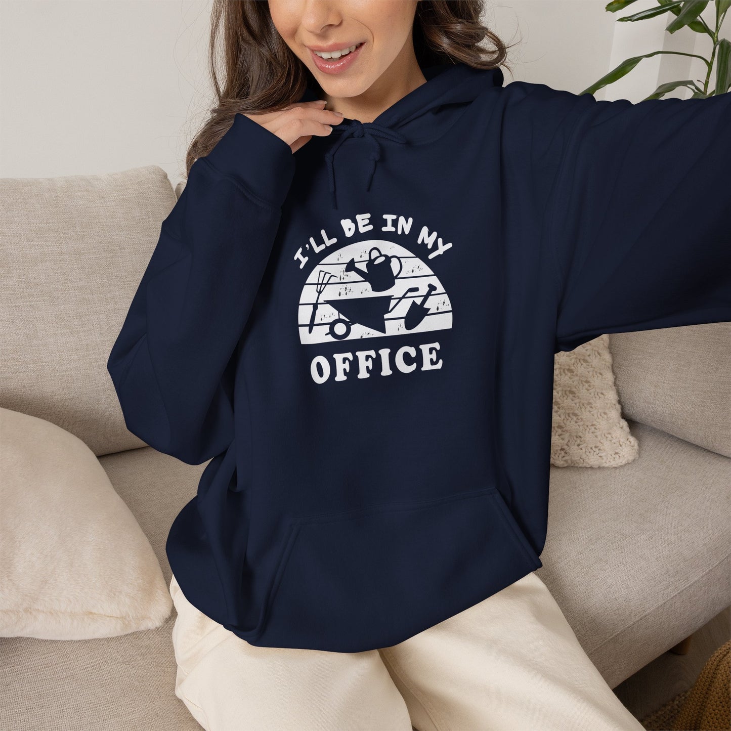Hoodie — “I’ll Be In My Office” Cat Van Graphic Hoodie