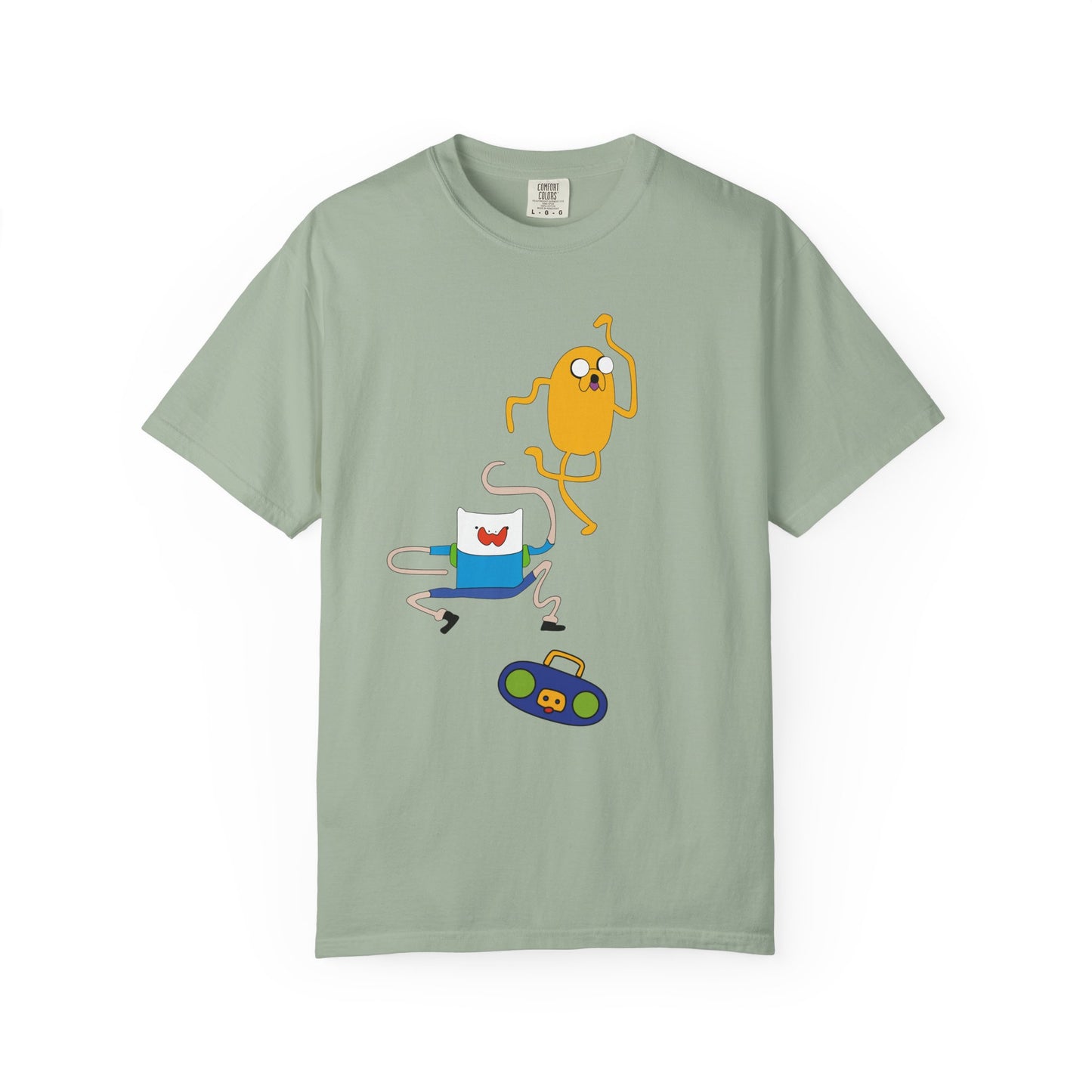 Adventure Time Dance Party T-Shirt — Jake & Radio Cartoon Tee