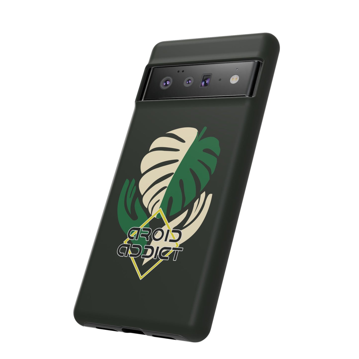Phone Case — 'Droid Addict' Tropical Monstera Protective Case