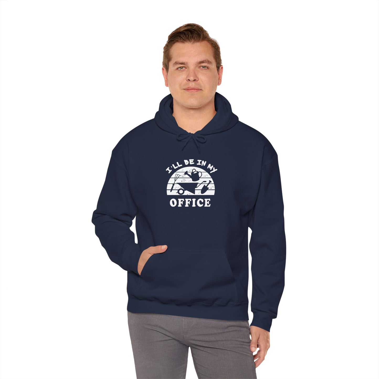 Hoodie — “I’ll Be In My Office” Cat Van Graphic Hoodie