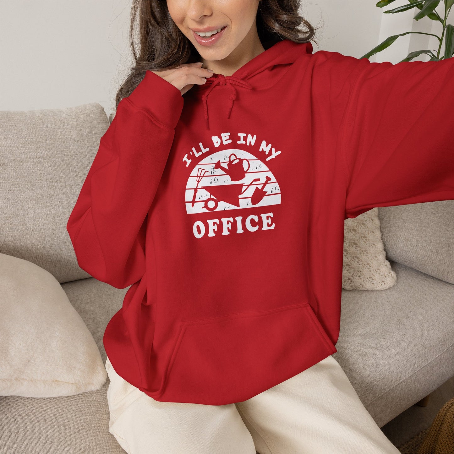Hoodie — “I’ll Be In My Office” Cat Van Graphic Hoodie
