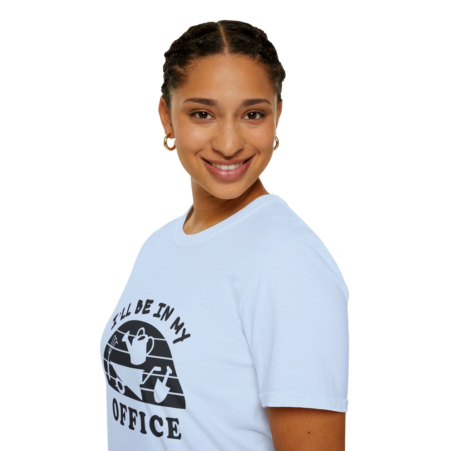 Garden Office T-Shirt — "I'll Be In My Office" Plant & Watering Can Tee