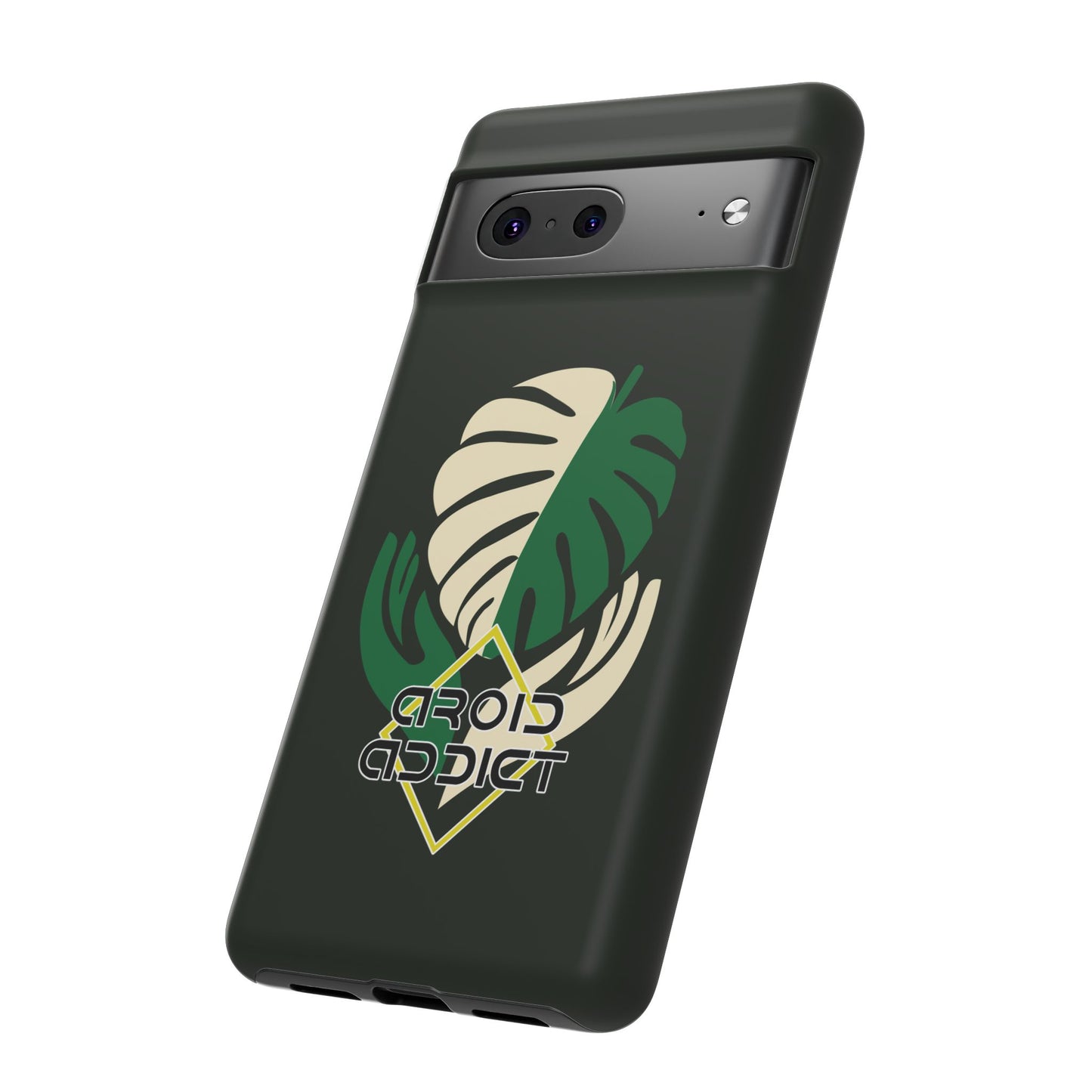 Phone Case — 'Droid Addict' Tropical Monstera Protective Case