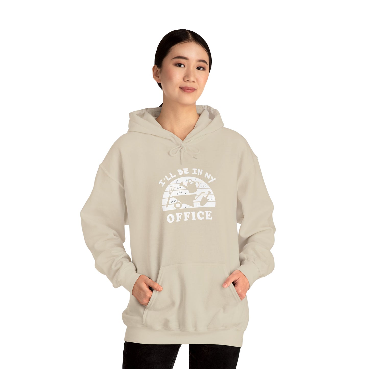 Hoodie — “I’ll Be In My Office” Cat Van Graphic Hoodie