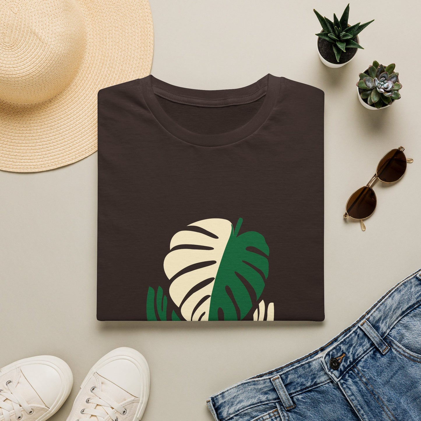 Monstera Leaf Tee - Aroid Addict — Tropical Plant Lover T-Shirt