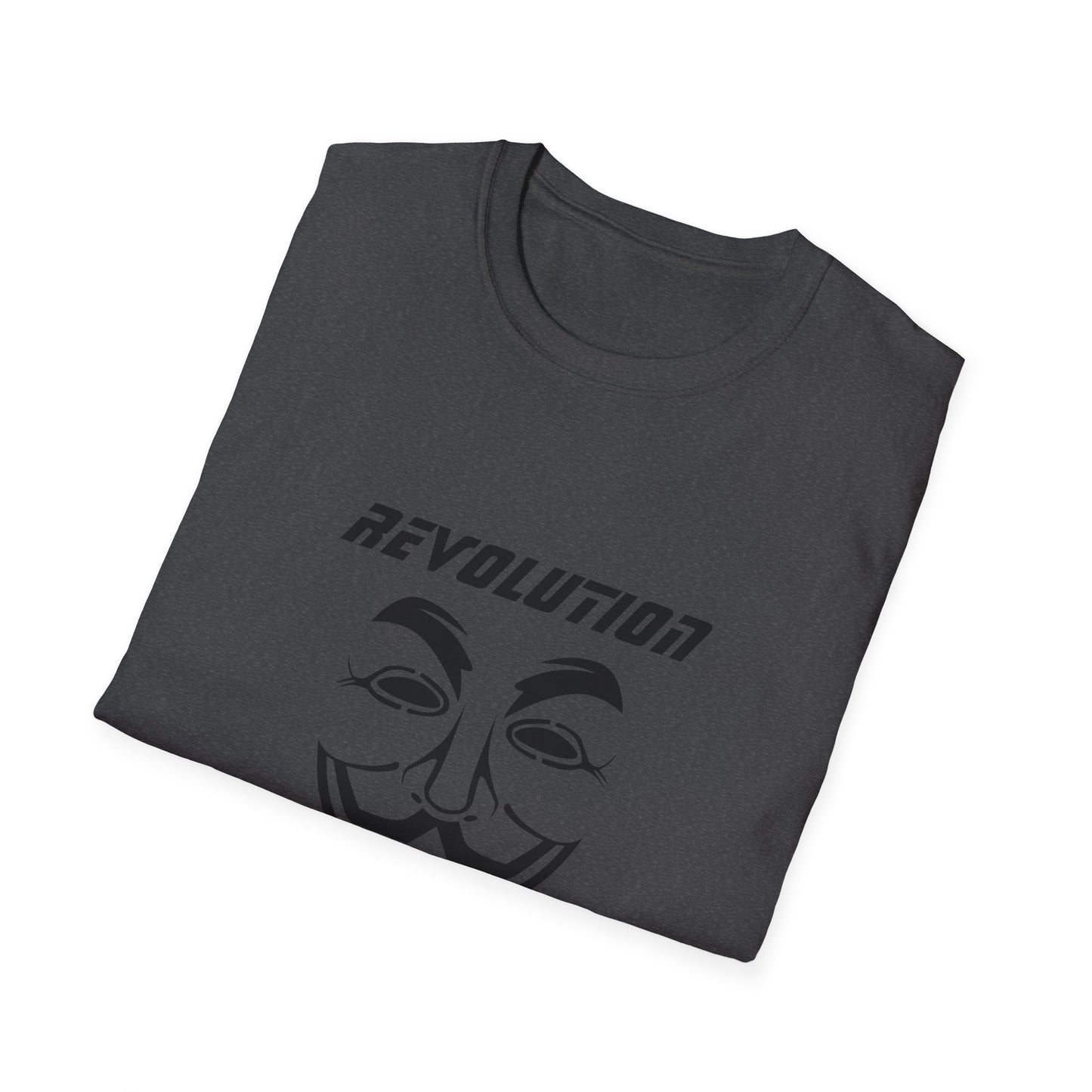 Revolution Is Coming T-Shirt — Guy Fawkes Mask Protest Tee