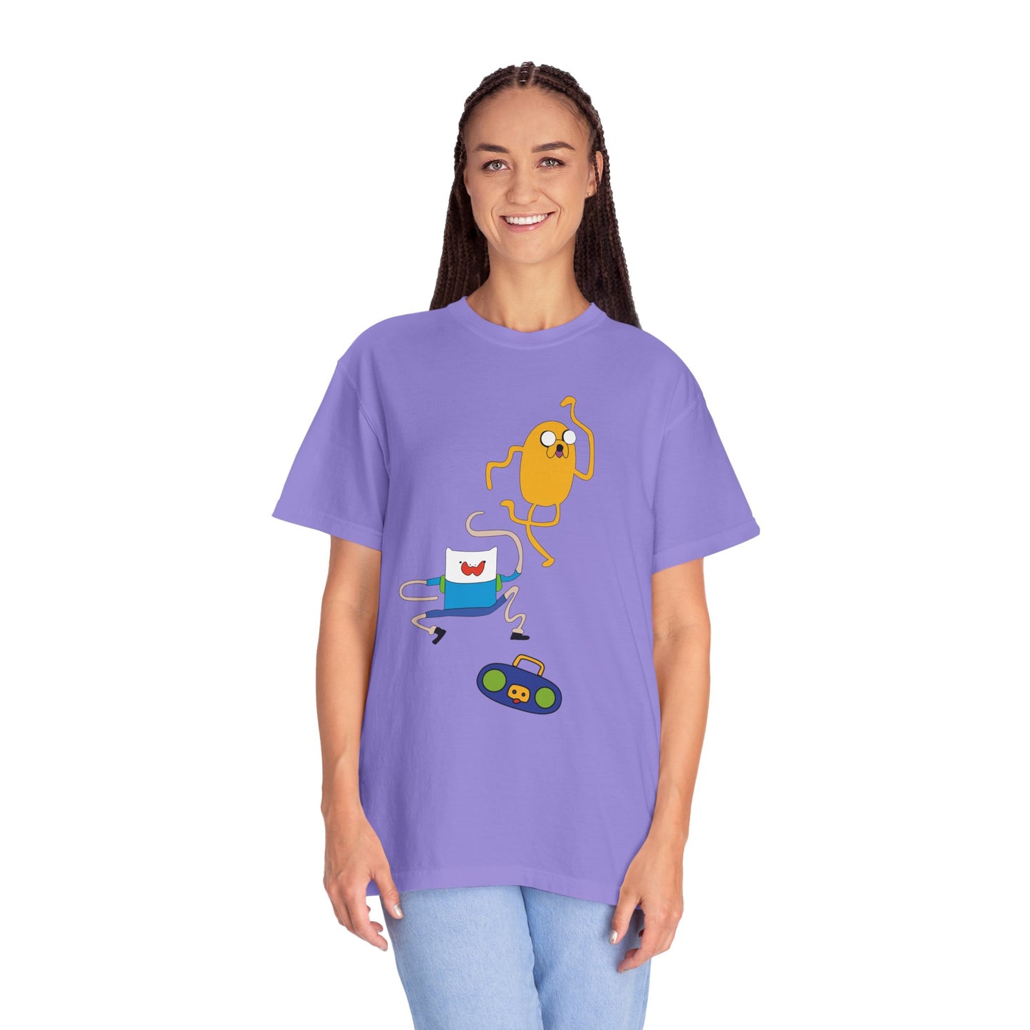 Adventure Time Dance Party T-Shirt — Jake & Radio Cartoon Tee