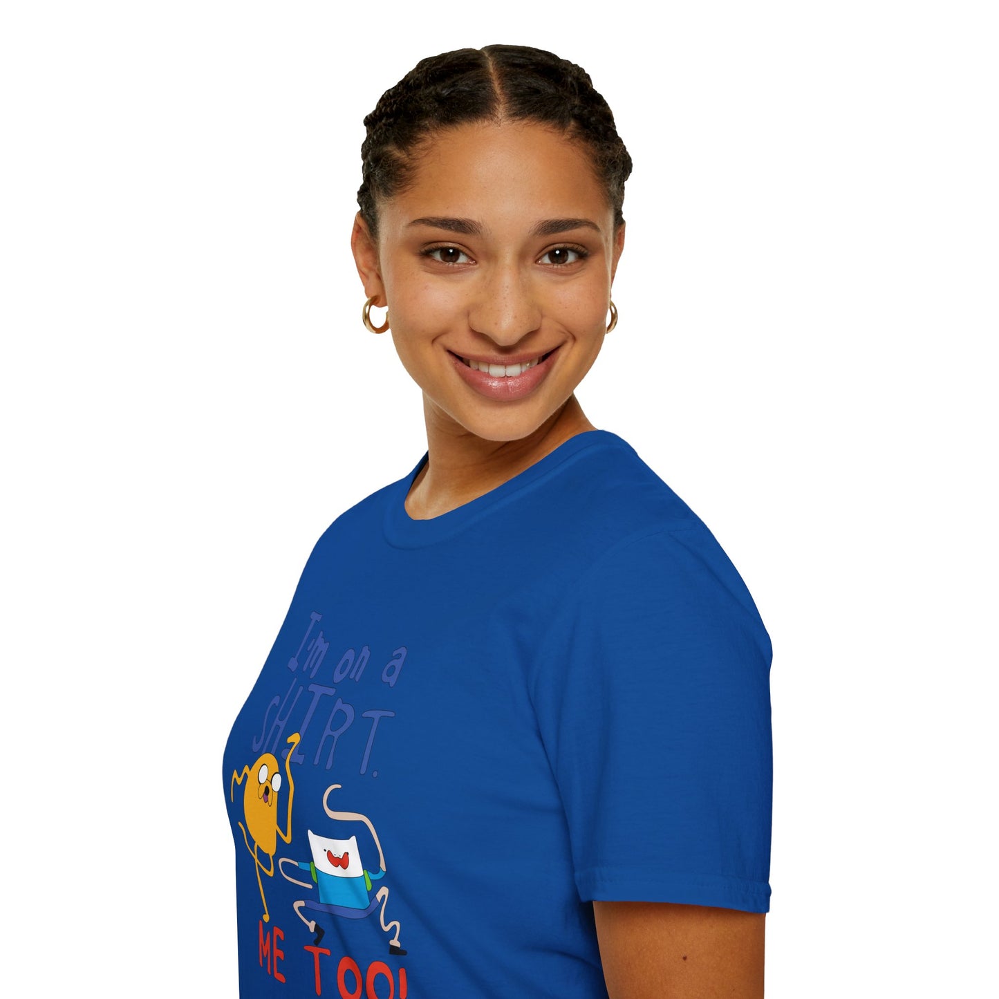 ADVENTURE TIME with Finn & Jake I'm on a Shirt. Me Too! — Funny Cartoon Jake & Cat Graphic Tee