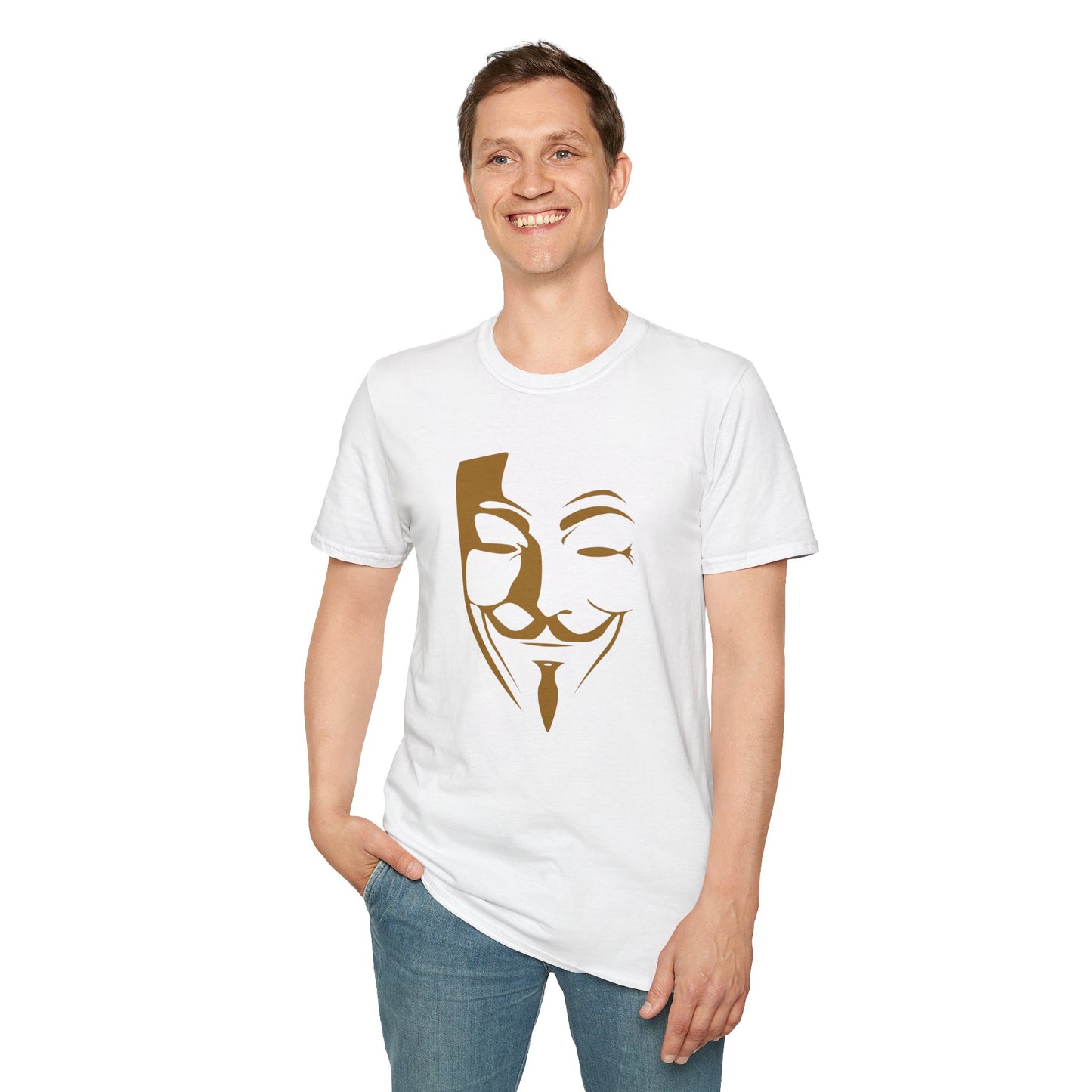 Guy Fawkes Mask T-Shirt — Anonymous/V for Vendetta Inspired Graphic Tee