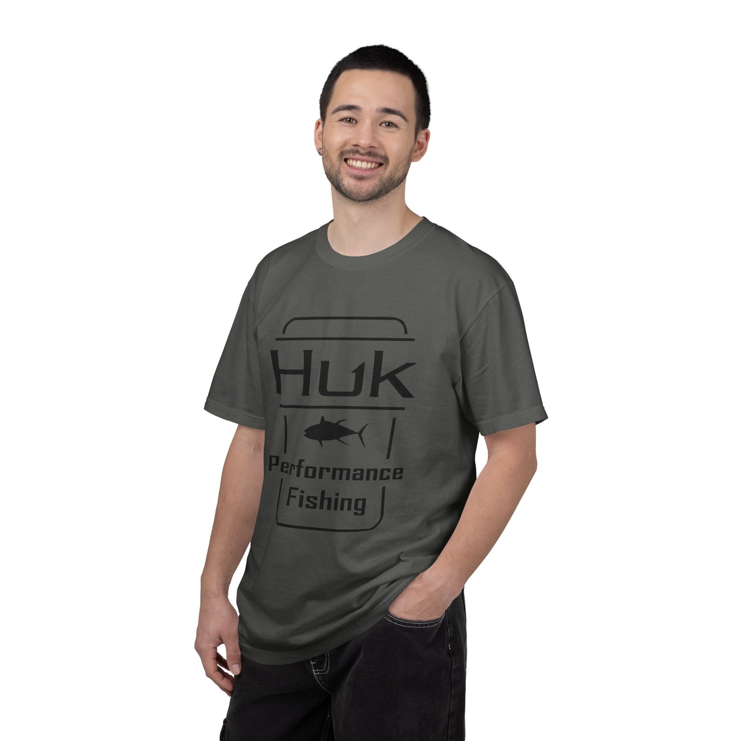 HUK Fishing Performance T-Shirt — "Huk Performance Fishing" Graphic Tee