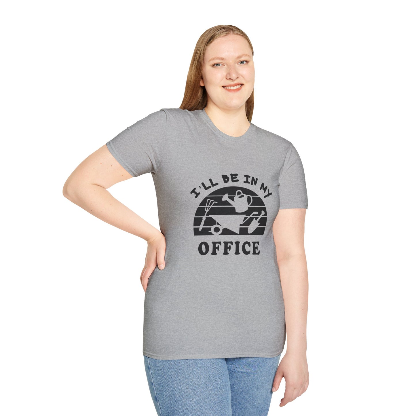 Garden Office T-Shirt — "I'll Be In My Office" Plant & Watering Can Tee