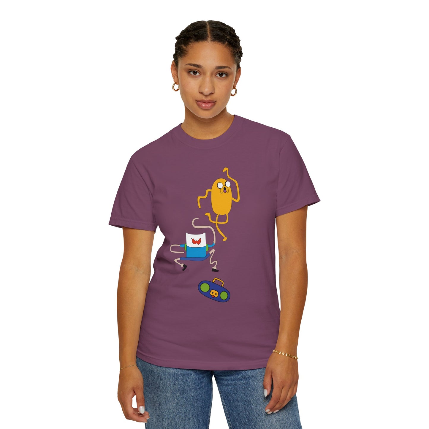 Adventure Time Dance Party T-Shirt — Jake & Radio Cartoon Tee