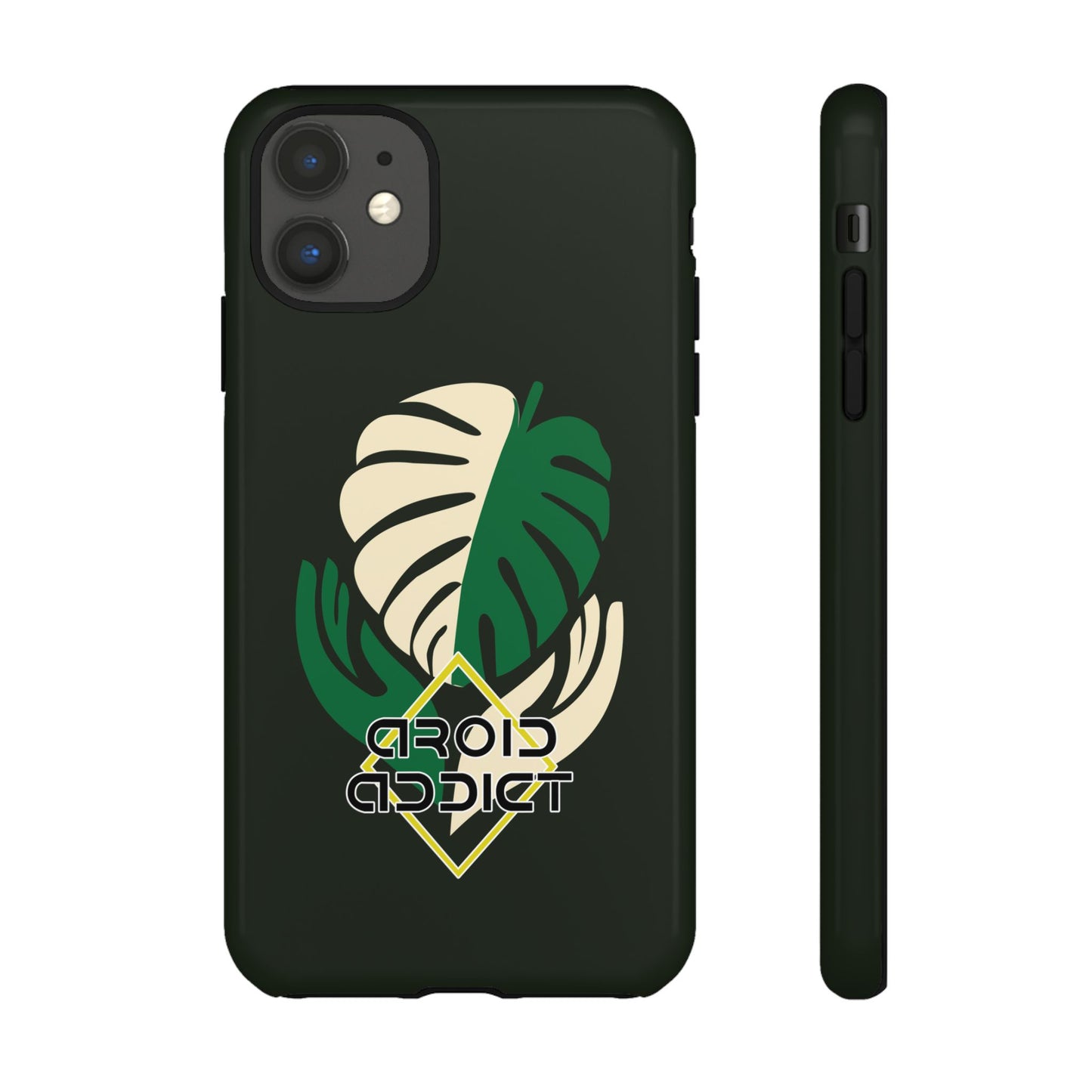 Phone Case — 'Droid Addict' Tropical Monstera Protective Case