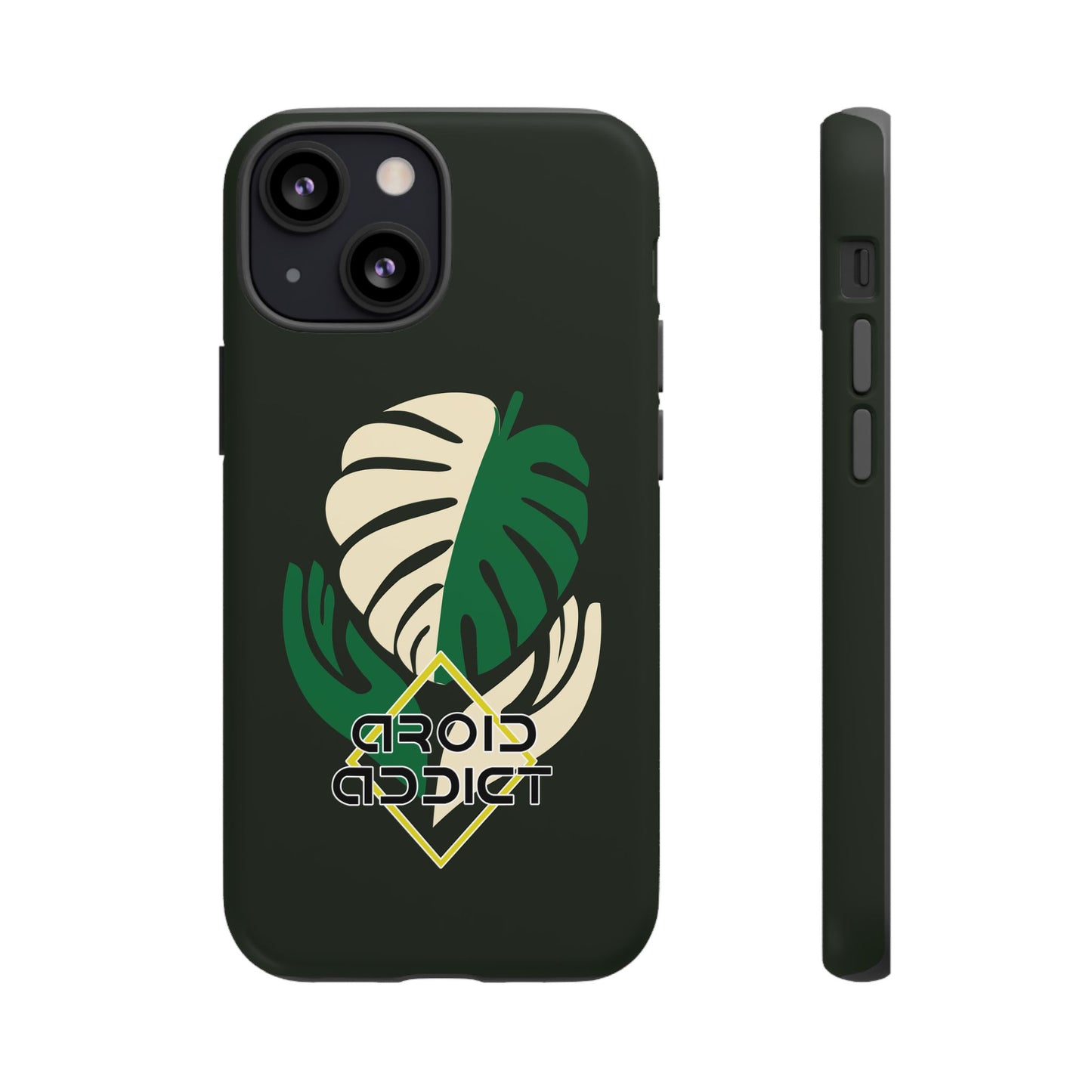 Phone Case — 'Droid Addict' Tropical Monstera Protective Case