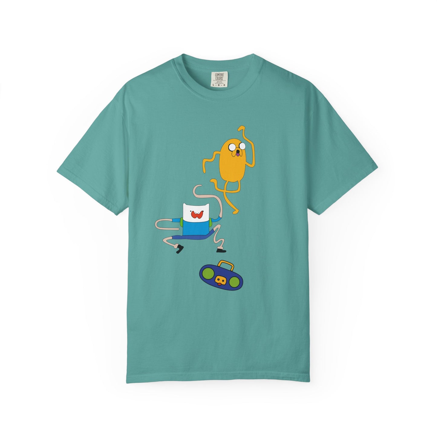 Adventure Time Dance Party T-Shirt — Jake & Radio Cartoon Tee