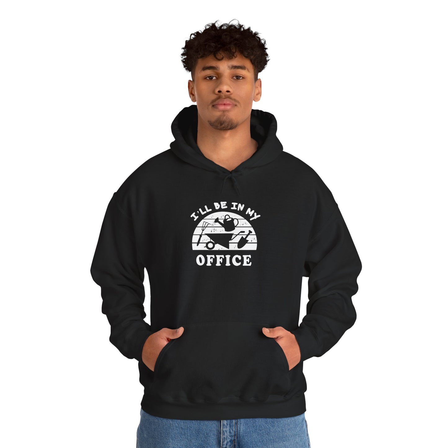 Hoodie — “I’ll Be In My Office” Cat Van Graphic Hoodie