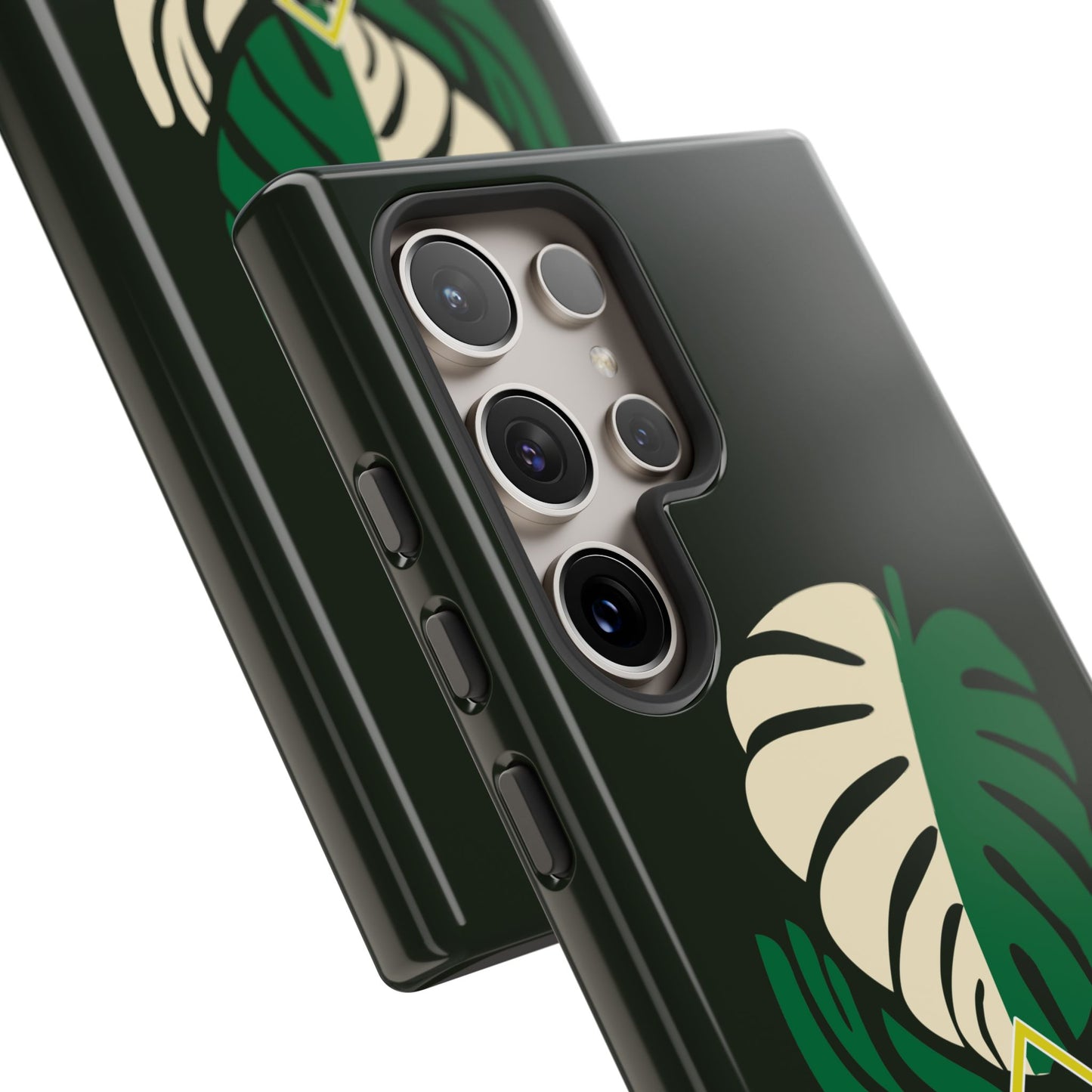 Phone Case — 'Droid Addict' Tropical Monstera Protective Case