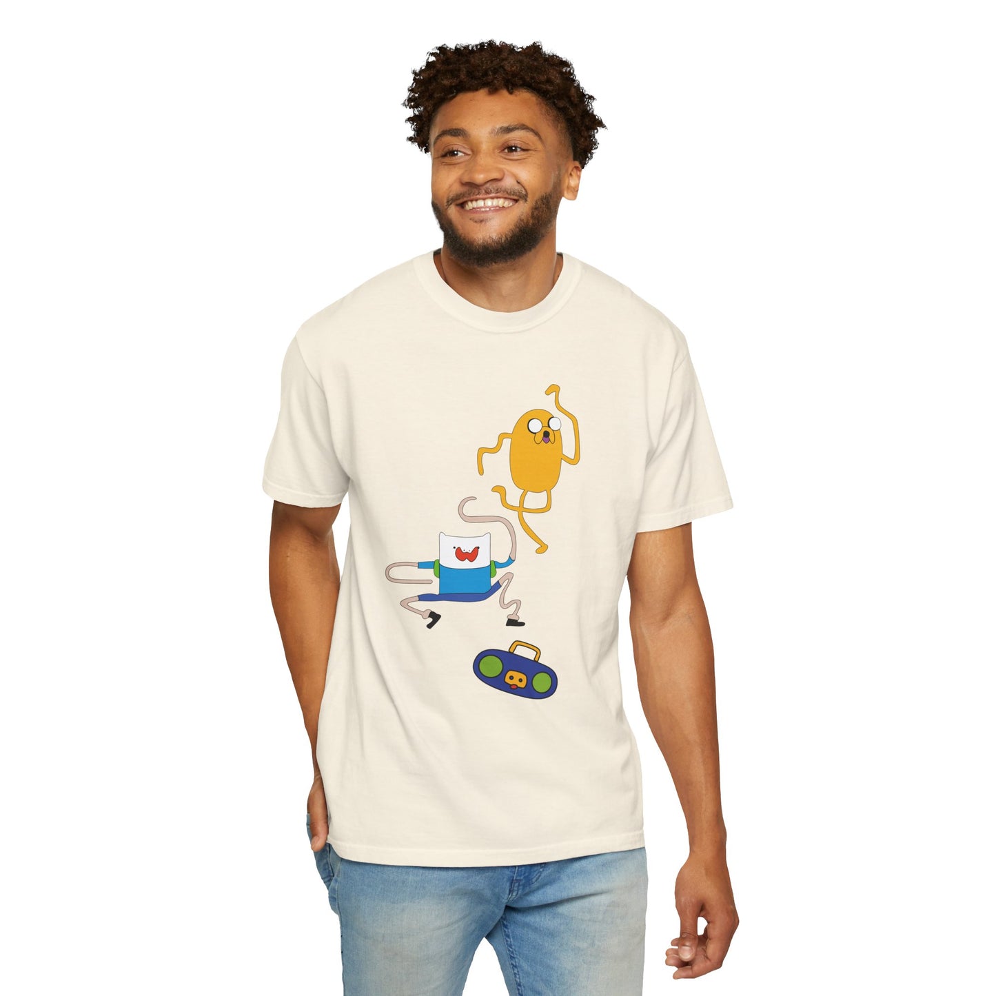 Adventure Time Dance Party T-Shirt — Jake & Radio Cartoon Tee