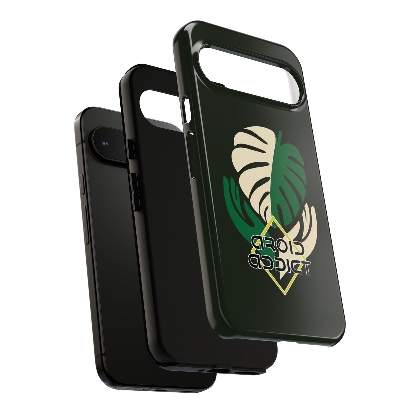 Phone Case — 'Droid Addict' Tropical Monstera Protective Case