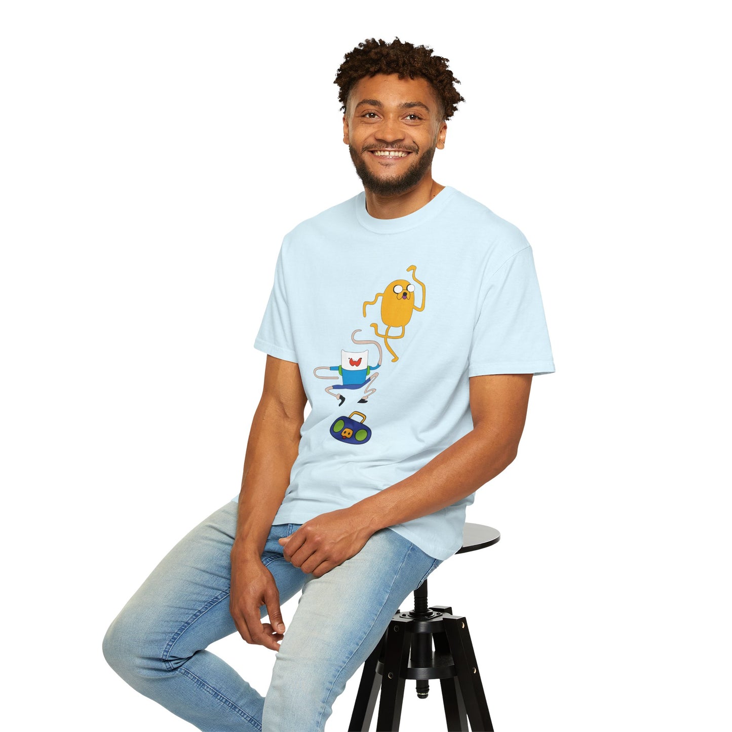 Adventure Time Dance Party T-Shirt — Jake & Radio Cartoon Tee