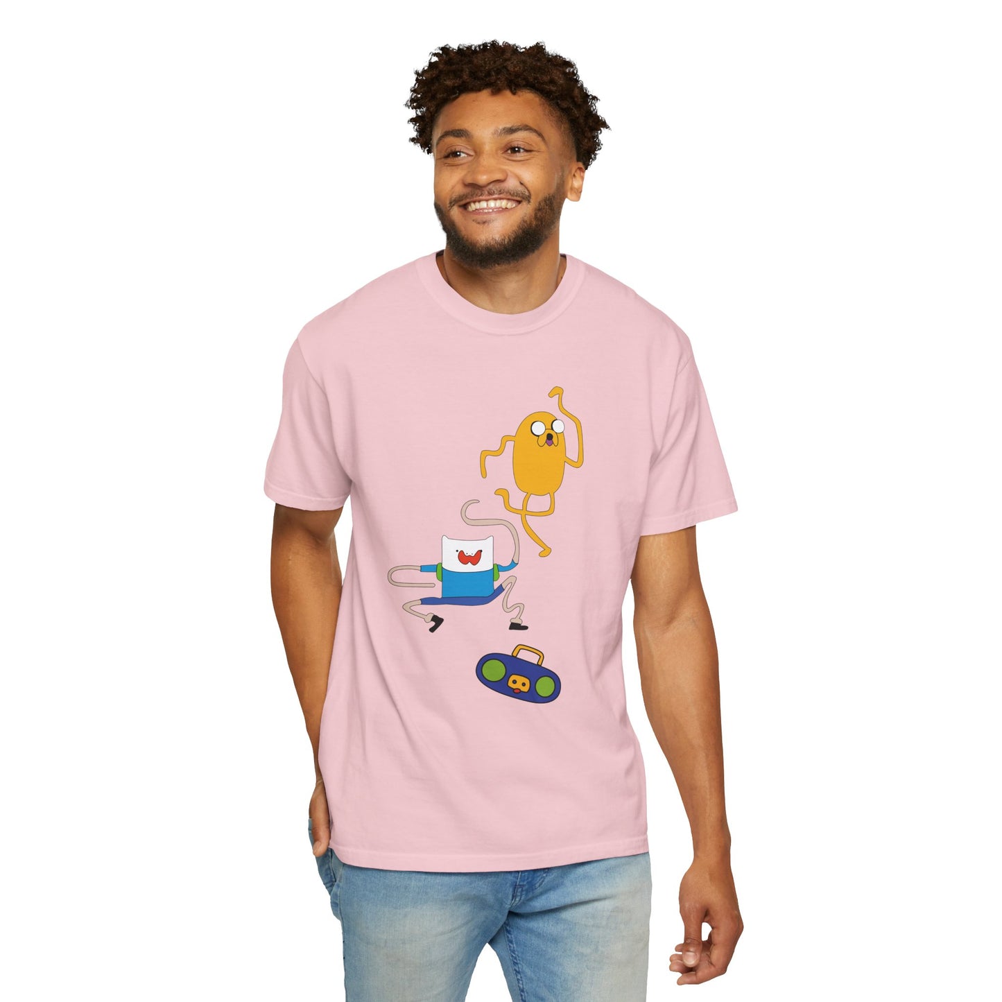 Adventure Time Dance Party T-Shirt — Jake & Radio Cartoon Tee