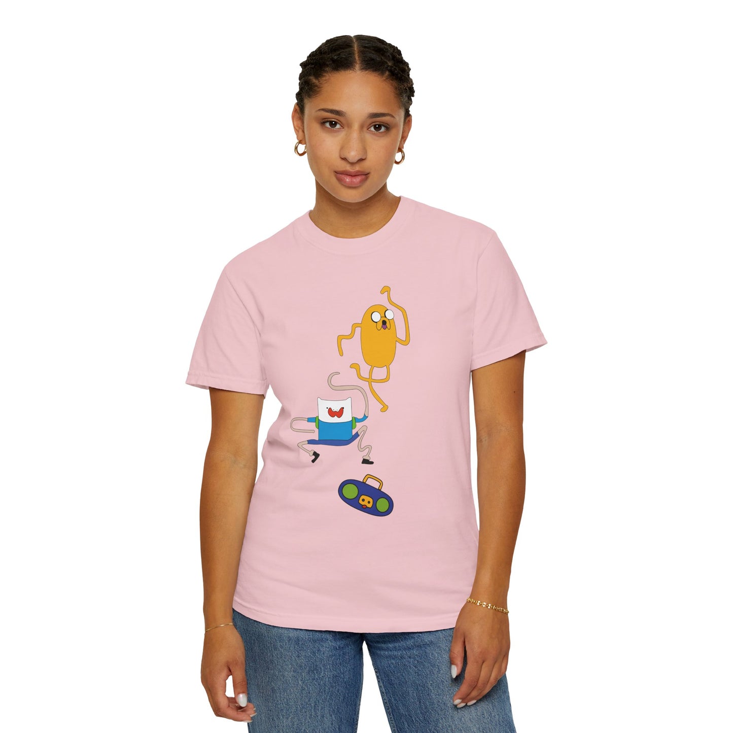 Adventure Time Dance Party T-Shirt — Jake & Radio Cartoon Tee