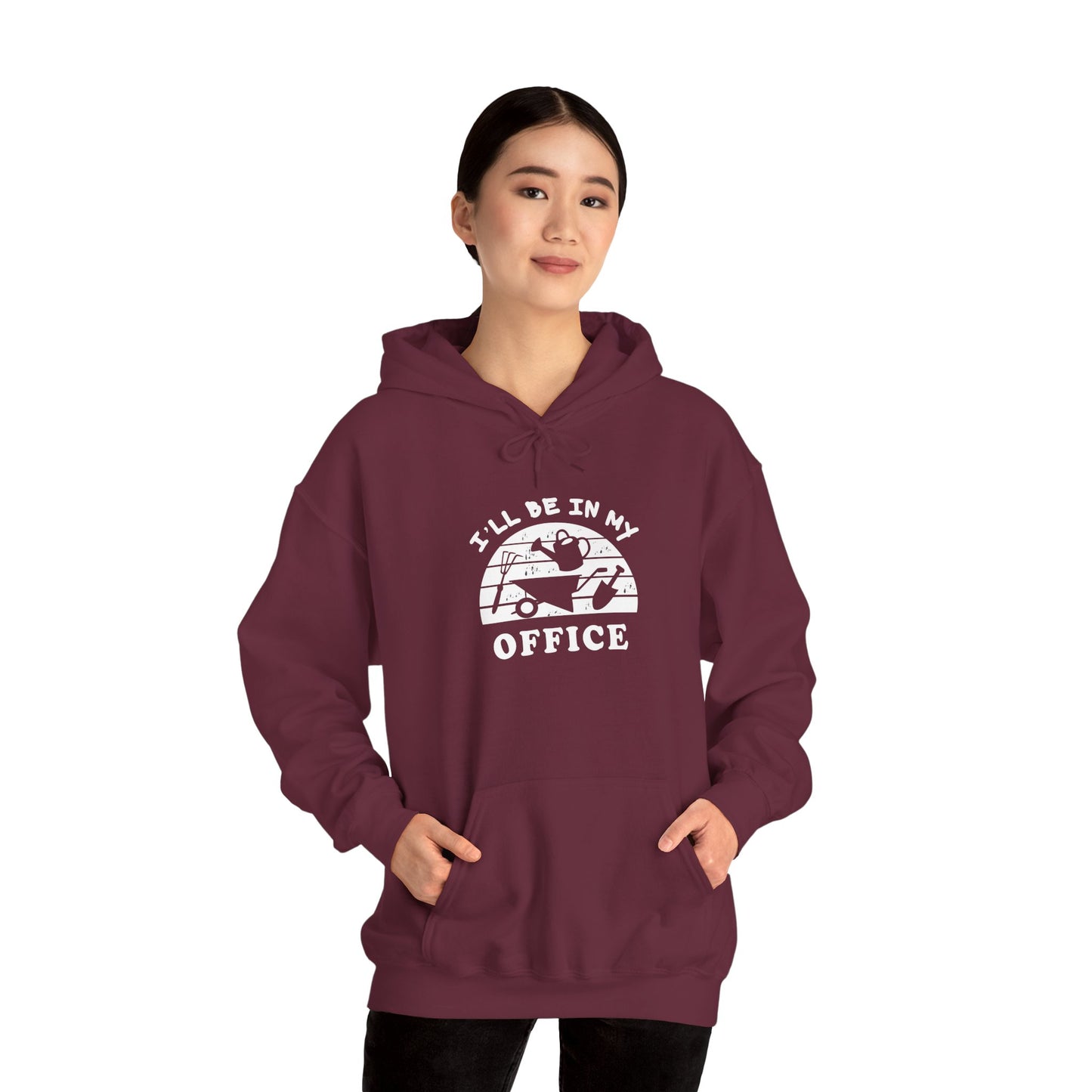 Hoodie — “I’ll Be In My Office” Cat Van Graphic Hoodie