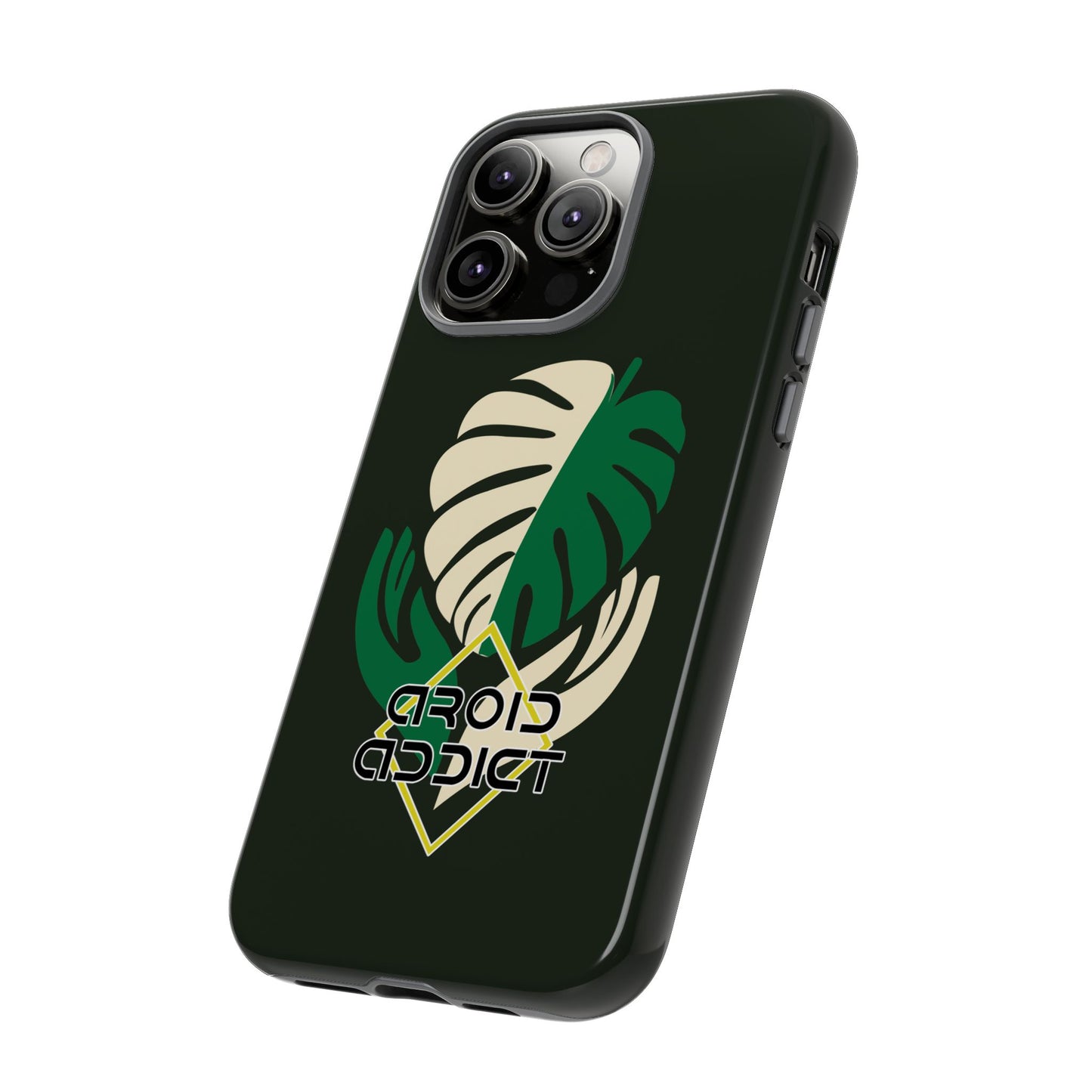 Phone Case — 'Droid Addict' Tropical Monstera Protective Case