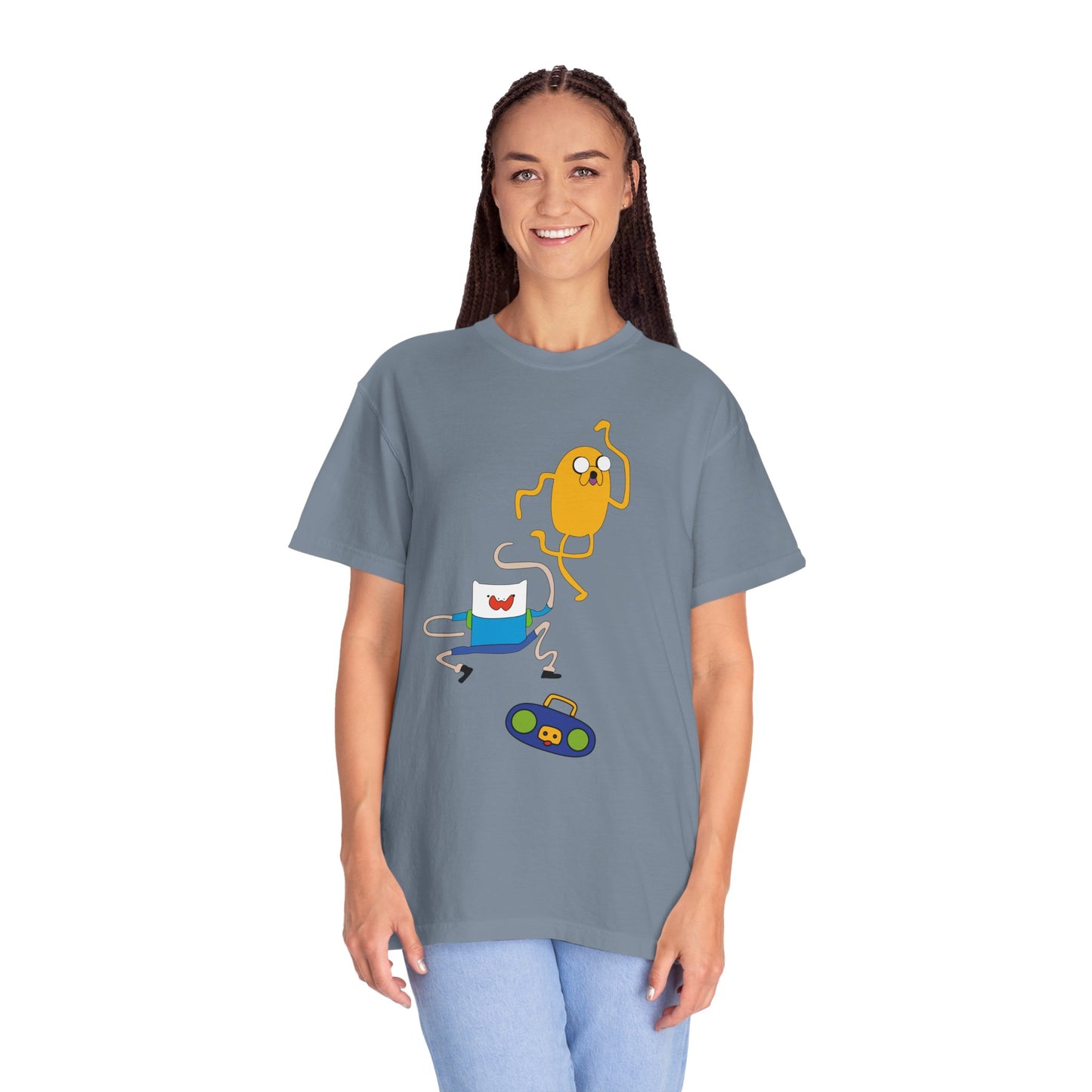 Adventure Time Dance Party T-Shirt — Jake & Radio Cartoon Tee