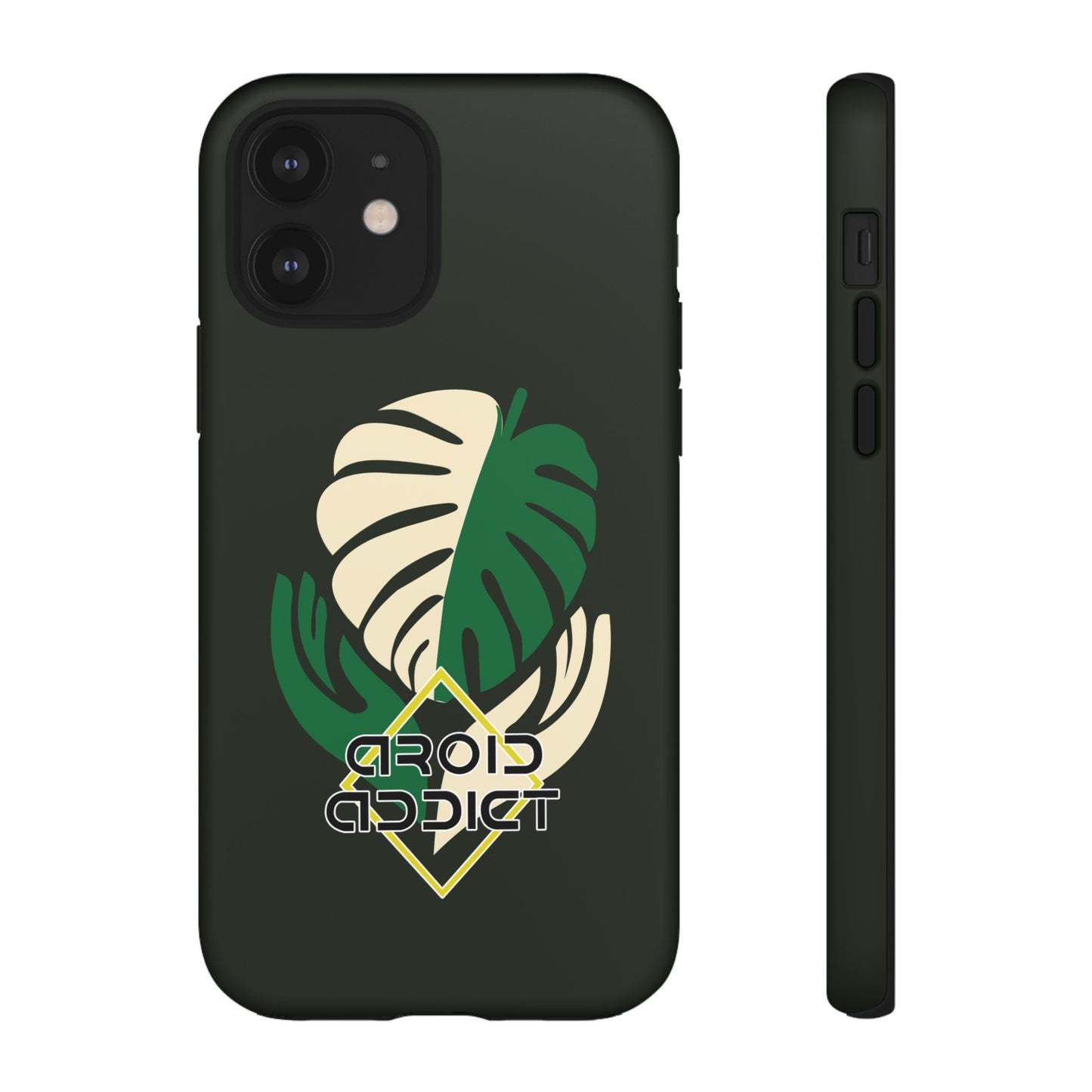 Phone Case — 'Droid Addict' Tropical Monstera Protective Case