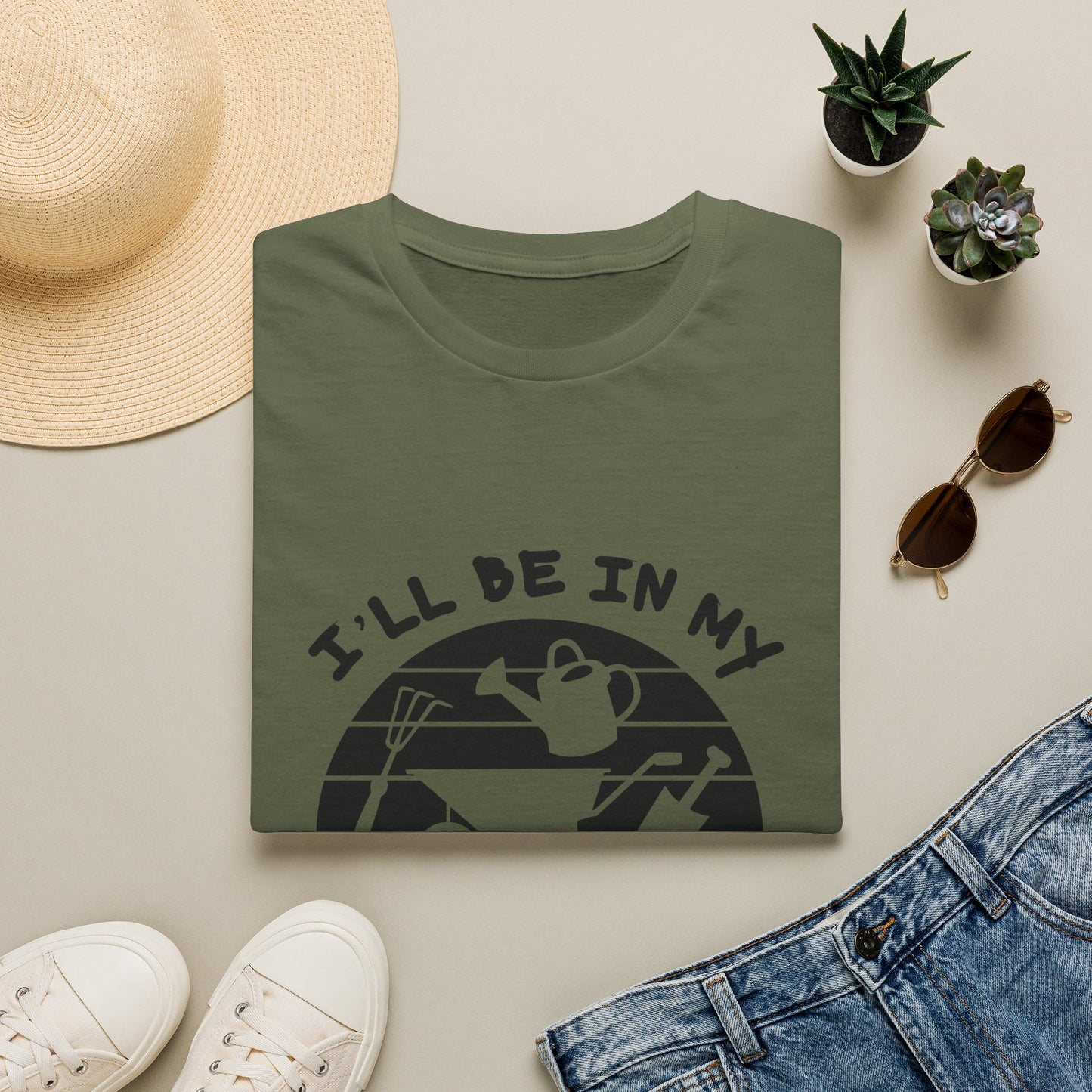 Garden Office T-Shirt — "I'll Be In My Office" Plant & Watering Can Tee