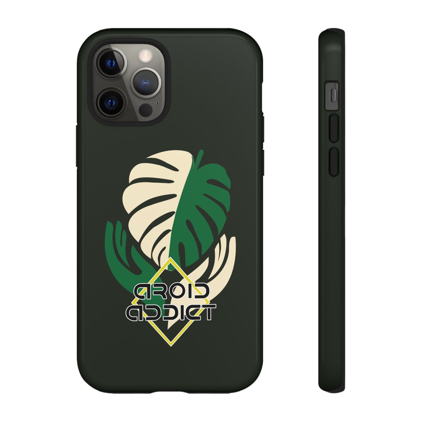Phone Case — 'Droid Addict' Tropical Monstera Protective Case