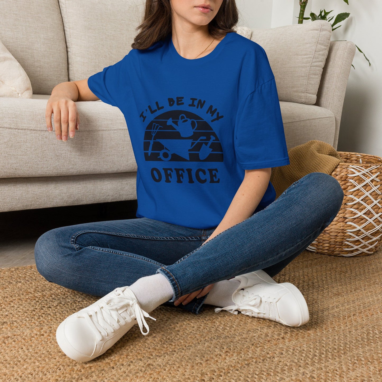Garden Office T-Shirt — "I'll Be In My Office" Plant & Watering Can Tee