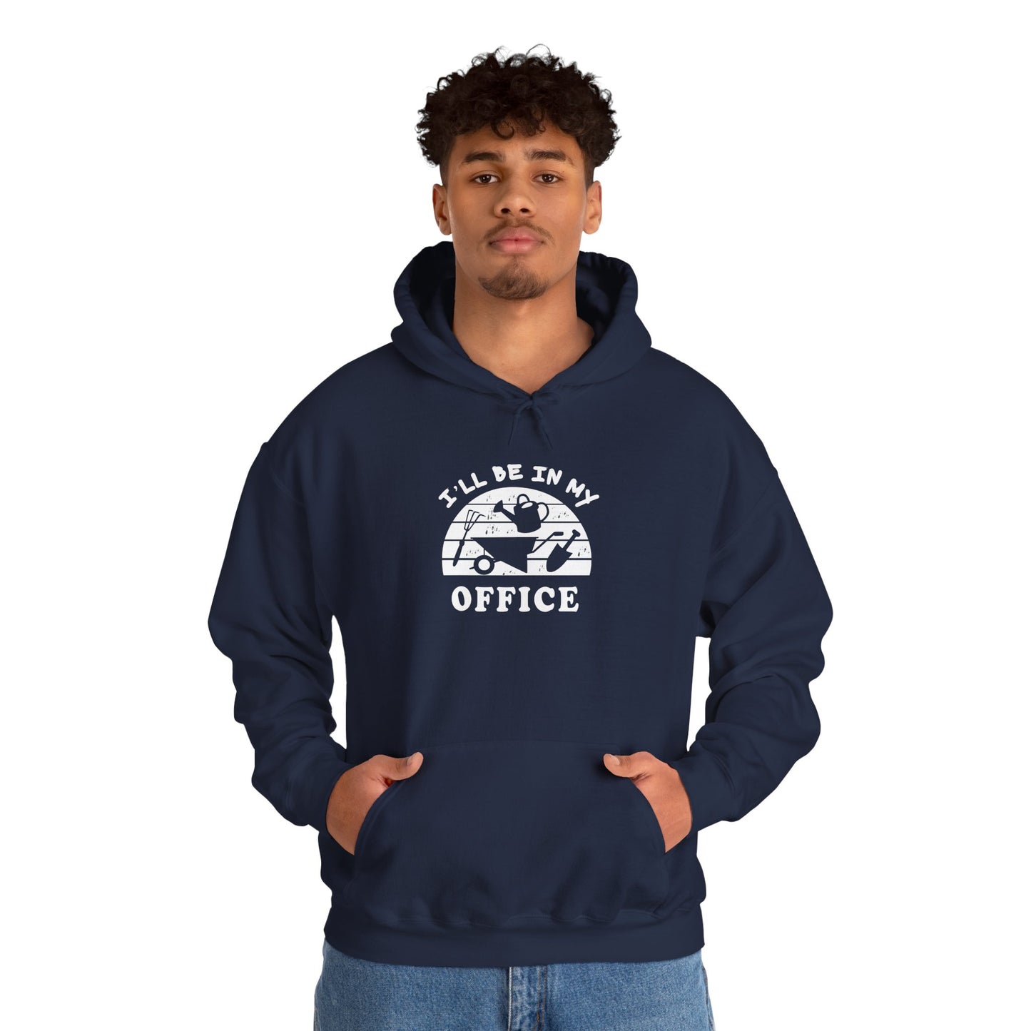 Hoodie — “I’ll Be In My Office” Cat Van Graphic Hoodie