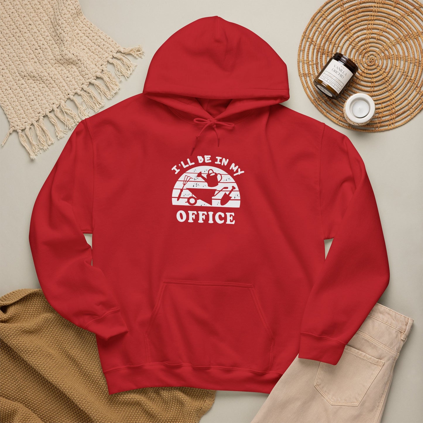 Hoodie — “I’ll Be In My Office” Cat Van Graphic Hoodie