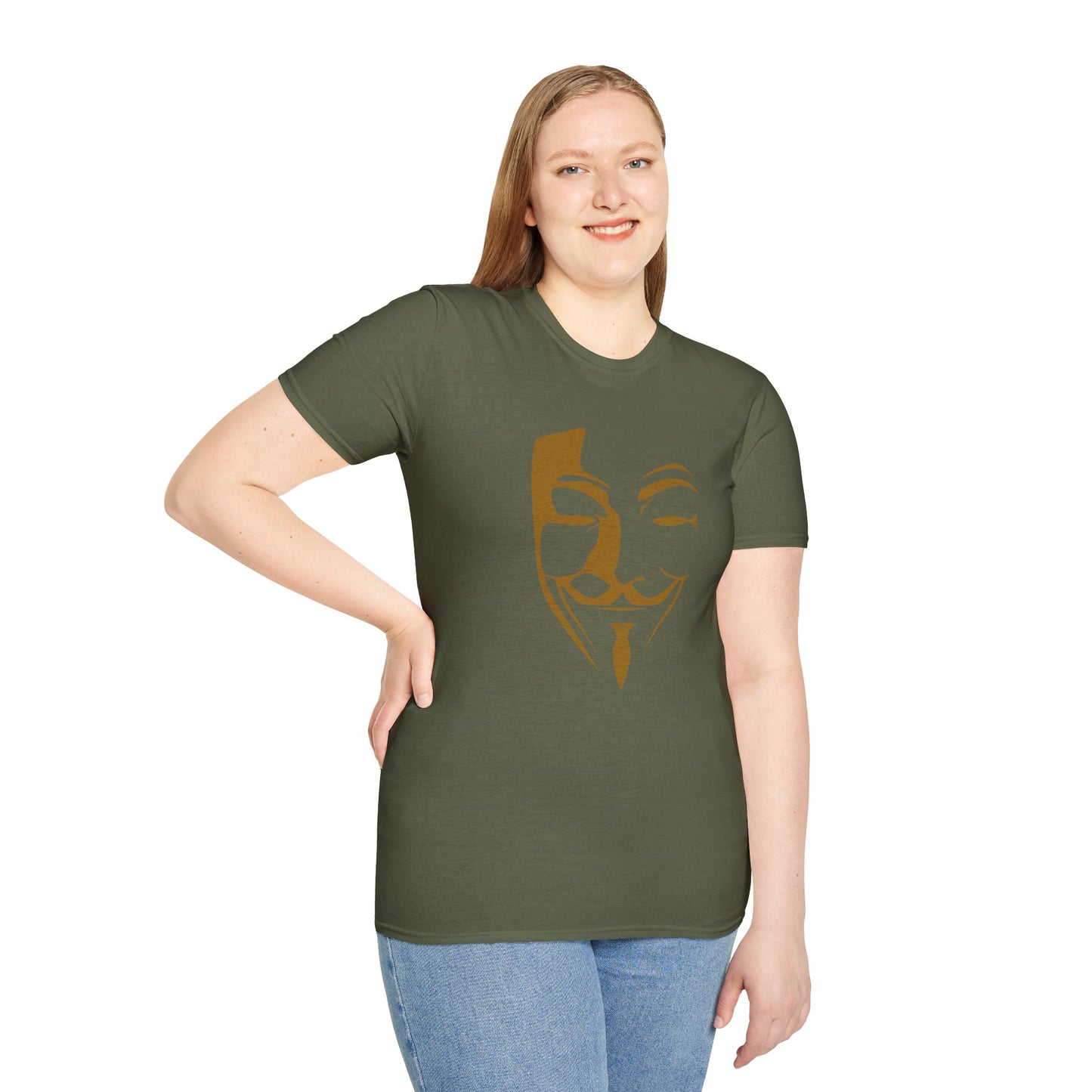 Guy Fawkes Mask T-Shirt — Anonymous/V for Vendetta Inspired Graphic Tee