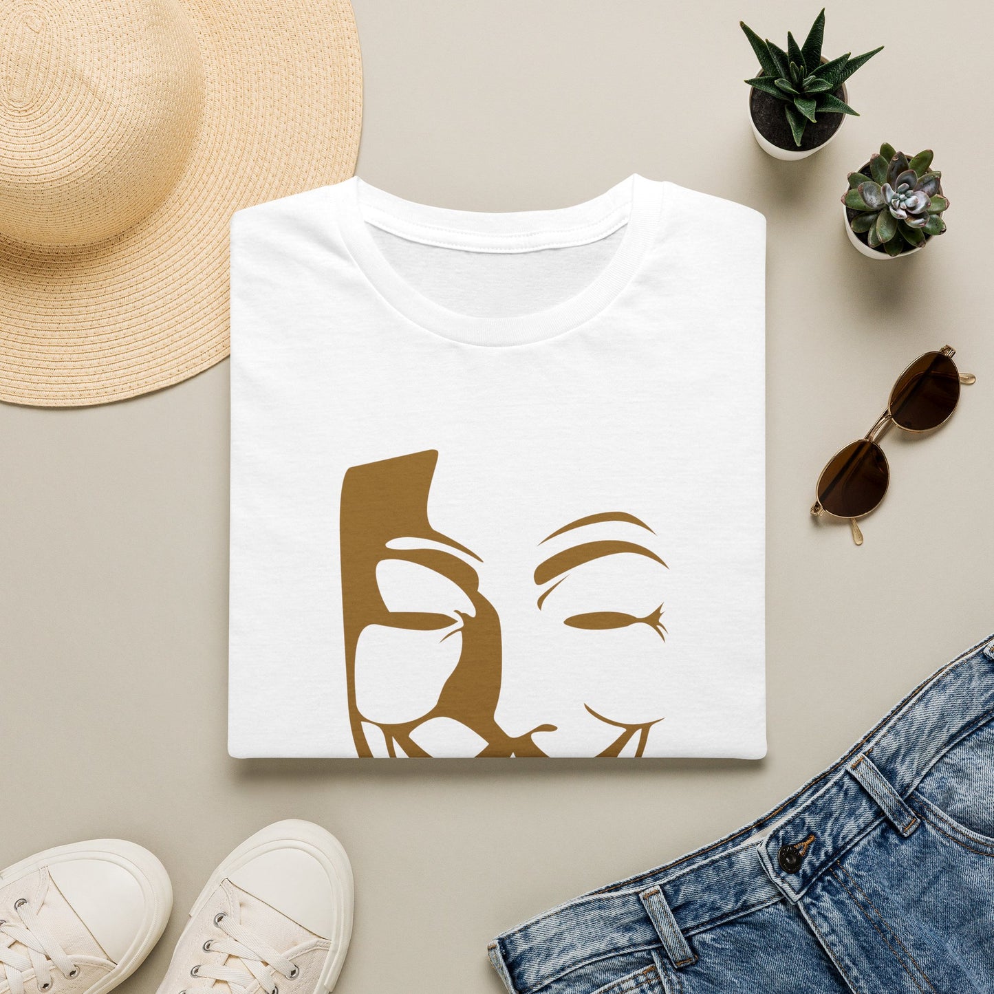 Guy Fawkes Mask T-Shirt — Anonymous/V for Vendetta Inspired Graphic Tee