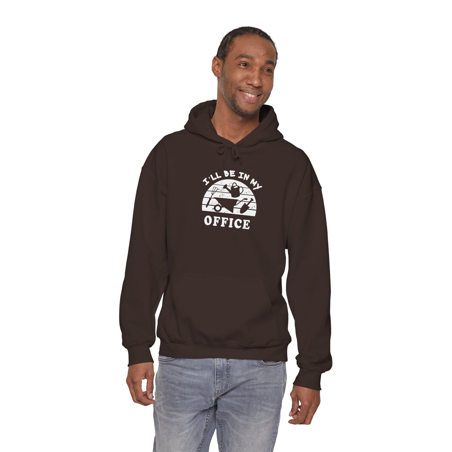Hoodie — “I’ll Be In My Office” Cat Van Graphic Hoodie