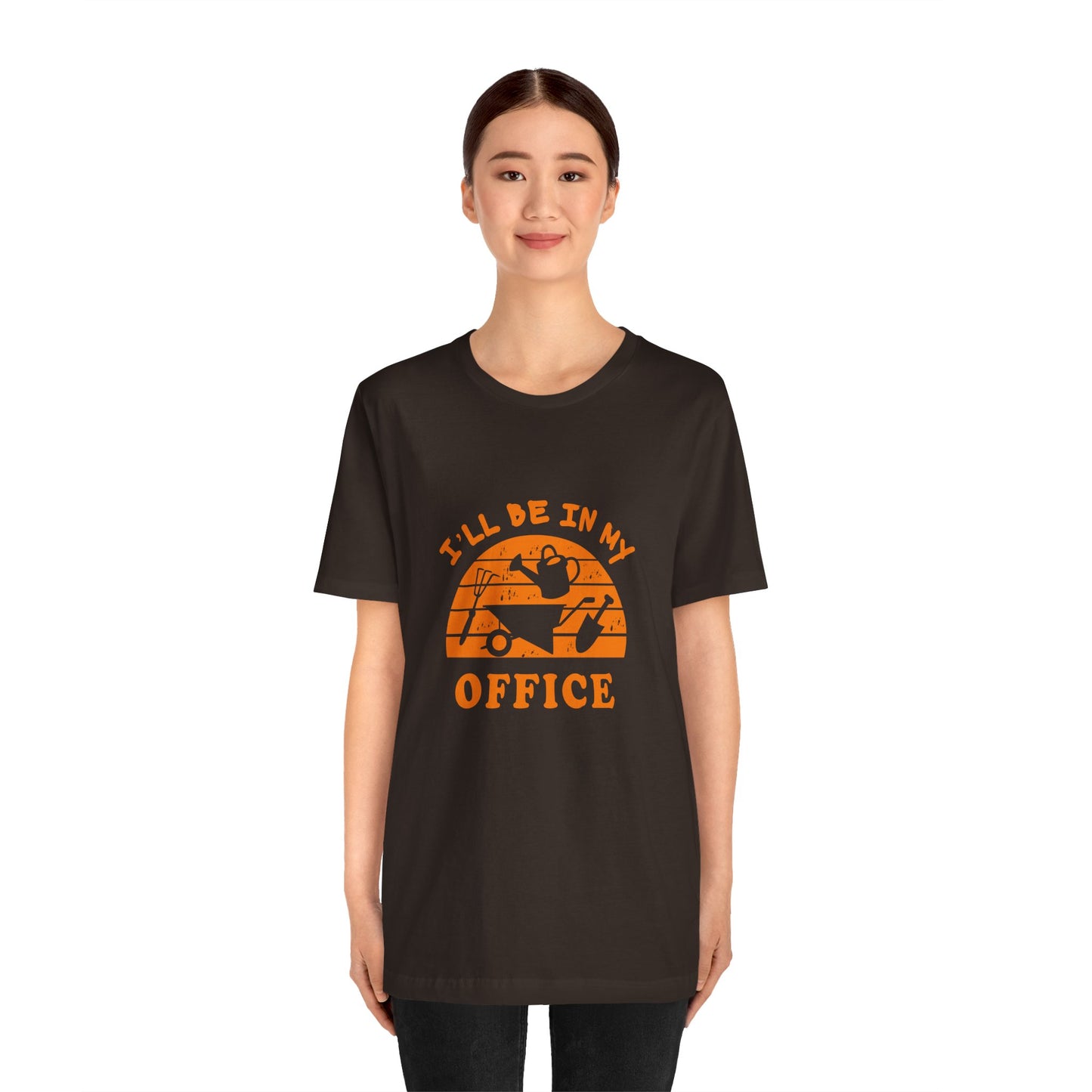 I'll Be In My Office T-Shirt — Gardening Watering Can Graphic Tee