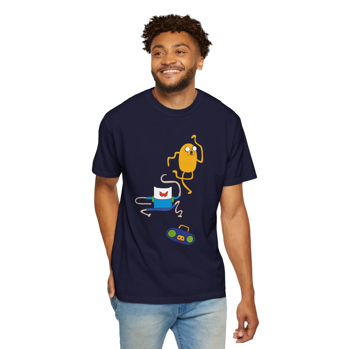 Adventure Time Dance Party T-Shirt — Jake & Radio Cartoon Tee