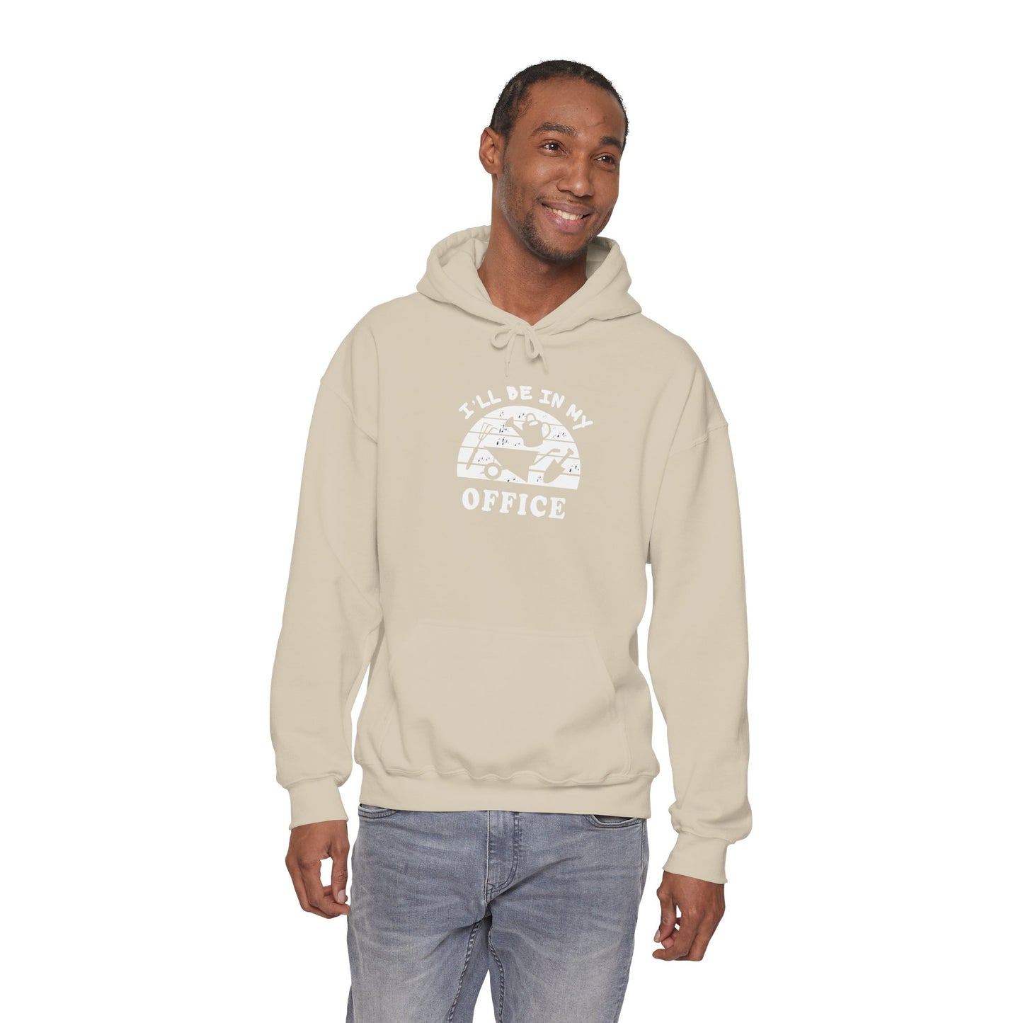 Hoodie — “I’ll Be In My Office” Cat Van Graphic Hoodie