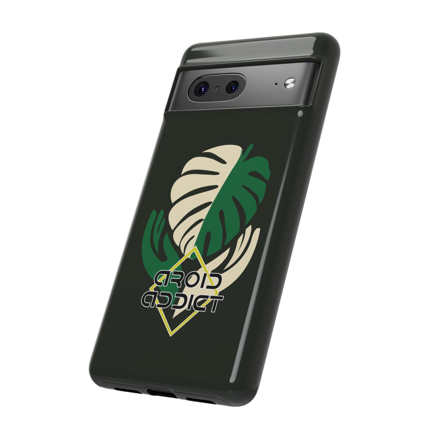 Phone Case — 'Droid Addict' Tropical Monstera Protective Case