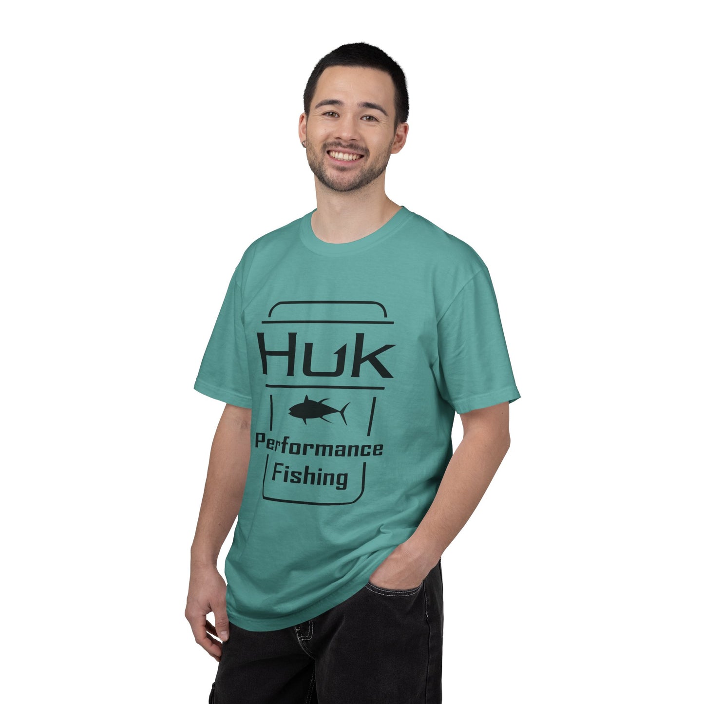 HUK Fishing Performance T-Shirt — "Huk Performance Fishing" Graphic Tee