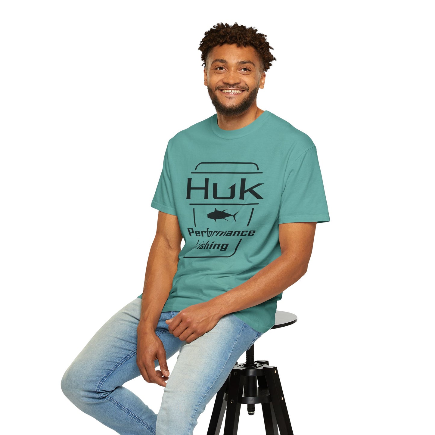 HUK Fishing Performance T-Shirt — "Huk Performance Fishing" Graphic Tee